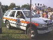 Impersonating a police officer, at a local carnival.
