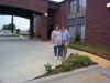 Us outside motel in Dallas